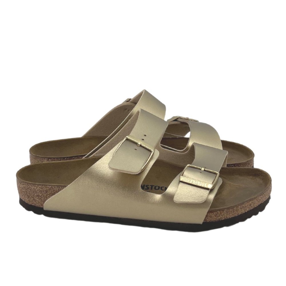 Birkenstock Women's Arizona Sandals | Open Toe | Size 10 | Gold **NEW with Tags